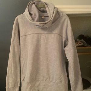Gray/white Lucy Outerwear Sweatshirt